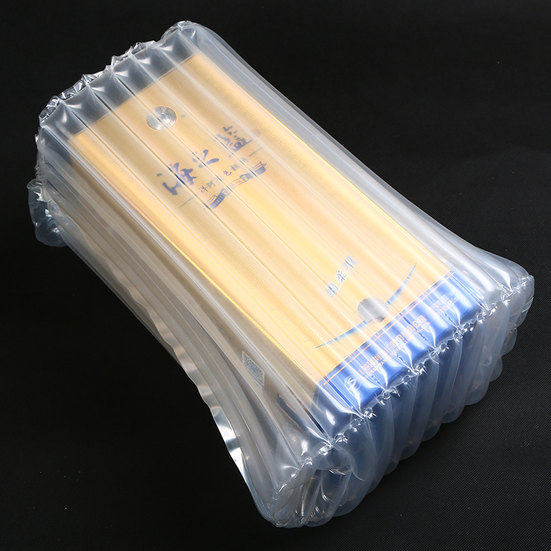 bubble cushion wrap wine bottle air column packaging,air filled bags packaging
