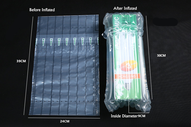 Shockproof strong protection inflatable air column bag for lamp
