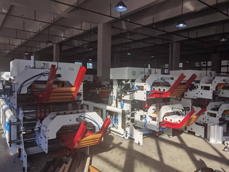 New air cushion bag machine with auto roll change function has produced